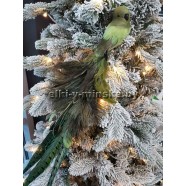 Украшение елочное Птица с зеленым хвостом