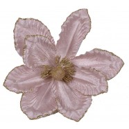 Цветок розовый 22 см