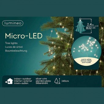 Гирлянда электрическая Lumineo Micro-Led 2.4 м теплый белый
