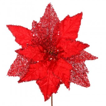 Цветок искусственный красный 63 см