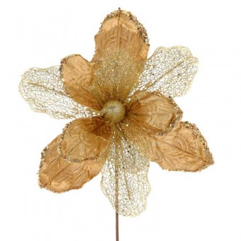 Цветок искусственный золотой 50 см