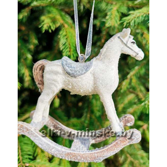 Украшение подвесное Лошадка 8 см