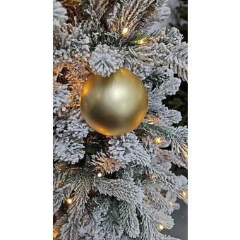 Набор новогодних шаров 8см 6шт золото