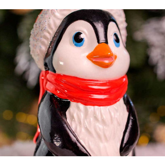 Елочное украшение Пингвинёнок с конфетой 11 см