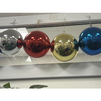 Шар пластиковый 12 см синий