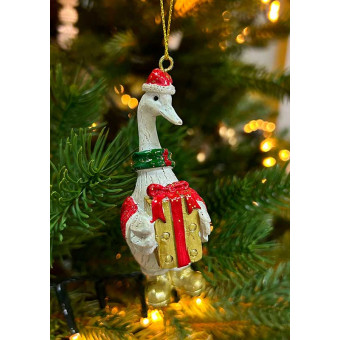 Новогоднее украшение Гусь 9 см