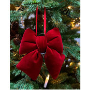 Новогодний бантик на ёлку 14*16 см