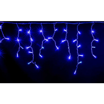 Бахрома уличная 3 м 120 Led СИНИЙ пров-черн  IP 65