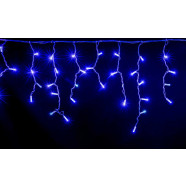 Бахрома уличная 3 м 120 Led СИНИЙ пров-черн  IP 65